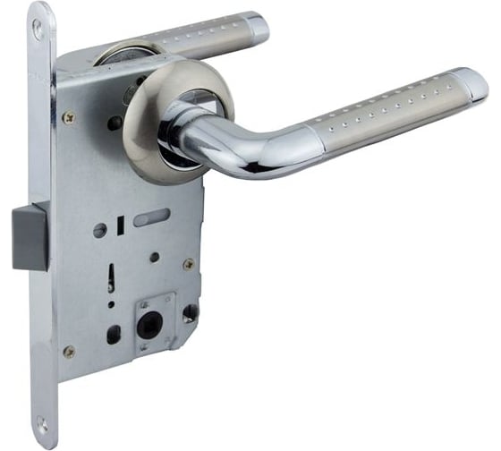 Изображение товара Защелка с ручками MARLOK 96/5403 межосевое 96 мм (Тип 5) SN (никель) 009040