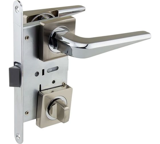 Изображение товара Защелка с ручками MARLOK 96/5297 WC межосевое 96 мм (Тип 6) SN (никель) 035251