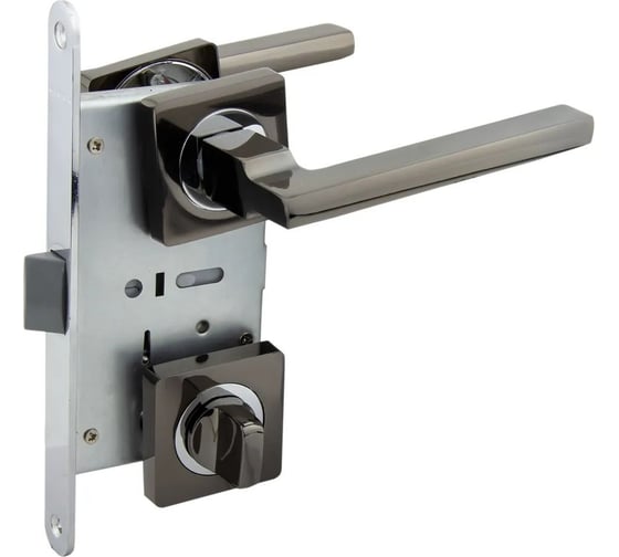 Изображение товара Защелка с ручками MARLOK 96/5220 WC межосевое 96 мм (Тип 6) BN (черный никель) 016155