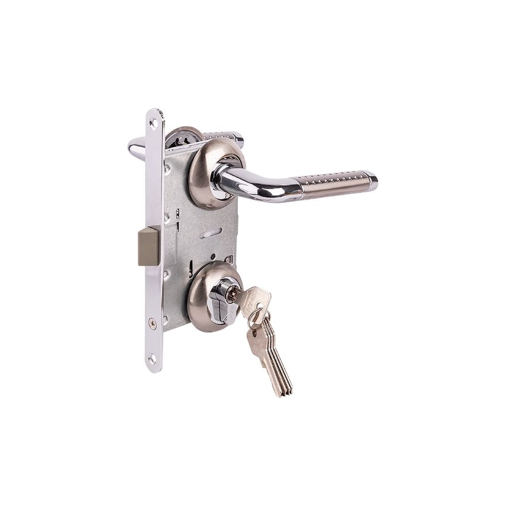 Изображение товара Врезной замок MARLOK 85/5403-ЦМ60 никель межосевое 85 мм Тип 4