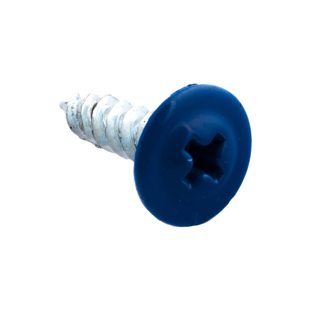 Изображение товара Саморезы для тонких пластин Стройбат 4,2x16 синий/белый цинк 20 шт 232860