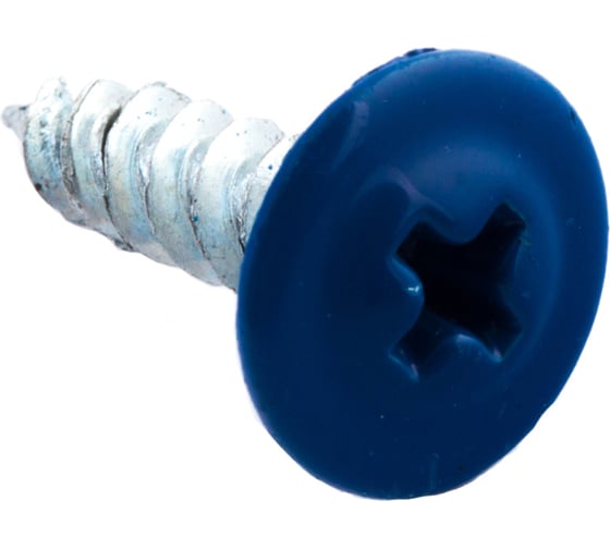 Изображение товара Саморезы для тонких пластин Стройбат 4,2x16 синий/белый цинк 20 шт 232860