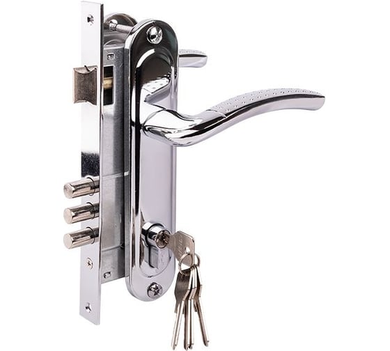 Изображение товара Замок врезной MARLOK 85/112-ЦМ60 межосевое 85 мм (Тип 1) СР (хром) 029081