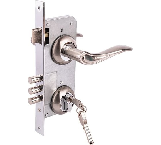 Изображение товара Замок врезной MARLOK 85/5405-ЦМ60 межосевое 85 мм (Тип 2) SN (никель) 029097