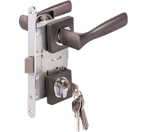 Изображение товара Замок врезной MARLOK 85/5218-ЦМ60 межосевое 85 мм (Тип 4) GF (графит) 029165