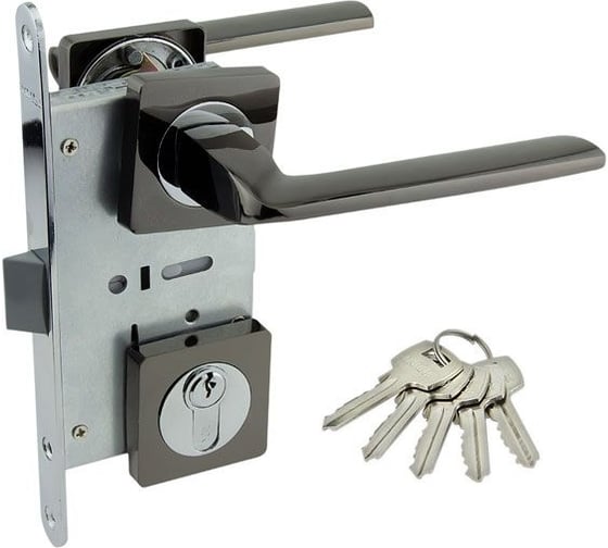 Изображение товара Замок врезной MARLOK 85/5295-ЦМ60 межосевое 85 мм (Тип 4) BN (черный никель) 035245