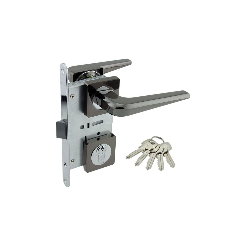 Изображение товара Врезной замок MARLOK 85/5297-ЦМ60 межосевое 85 мм черный никель высокий уровень безопасности