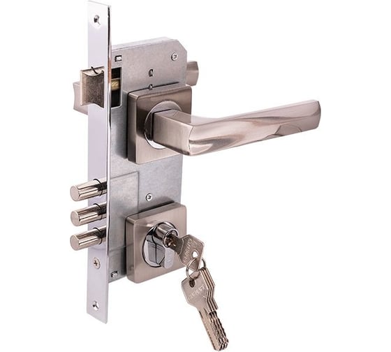 Изображение товара Замок врезной MARLOK 85/5217-ЦМ60 межосевое 85 мм (Тип 2) SN (никель) 029120