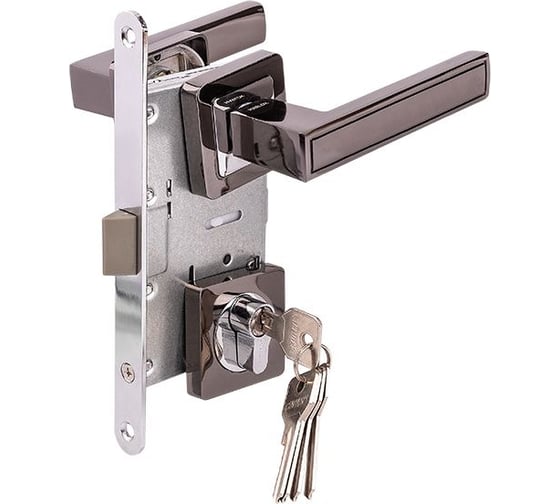 Изображение товара Замок врезной MARLOK 85/5221-ЦМ60 межосевое 85 мм (Тип 4) BN (черный никель) 029173