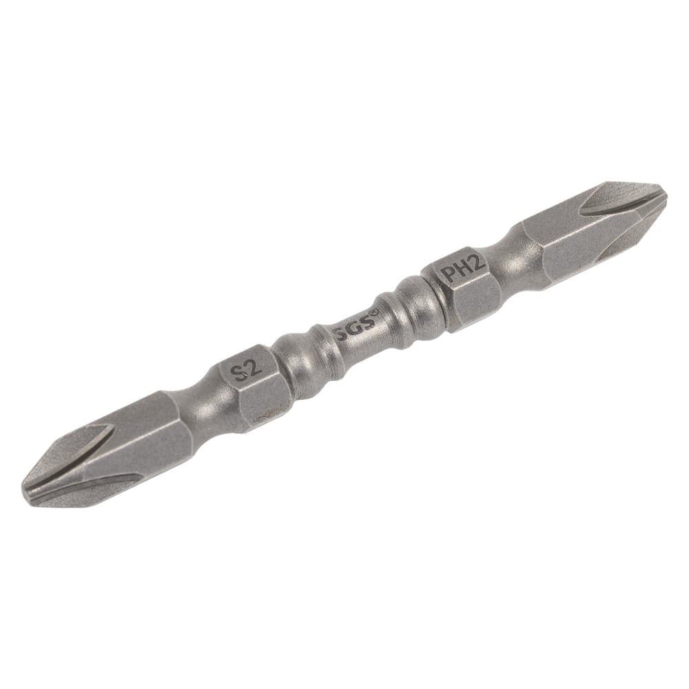 Изображение товара Двухсторонняя бит PH2/PН2 65 мм S2 SGS 6365-PH2PH2-M