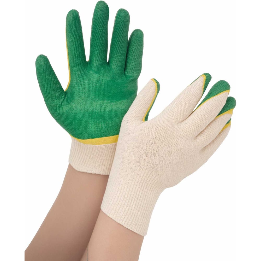 Изображение товара Перчатки с двойным латексным обливом Gigant 9 размер 10 пар GGL-16_10