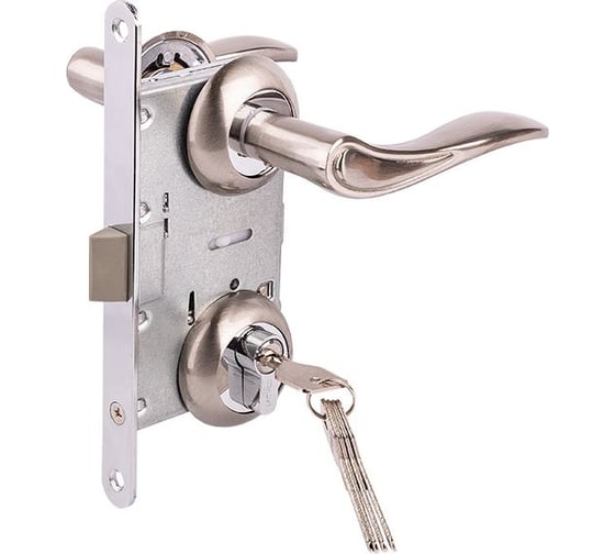 Изображение товара Замок врезной MARLOK 85/5405-ЦМ60 межосевое 85 мм (Тип 4) SN (никель) 029142