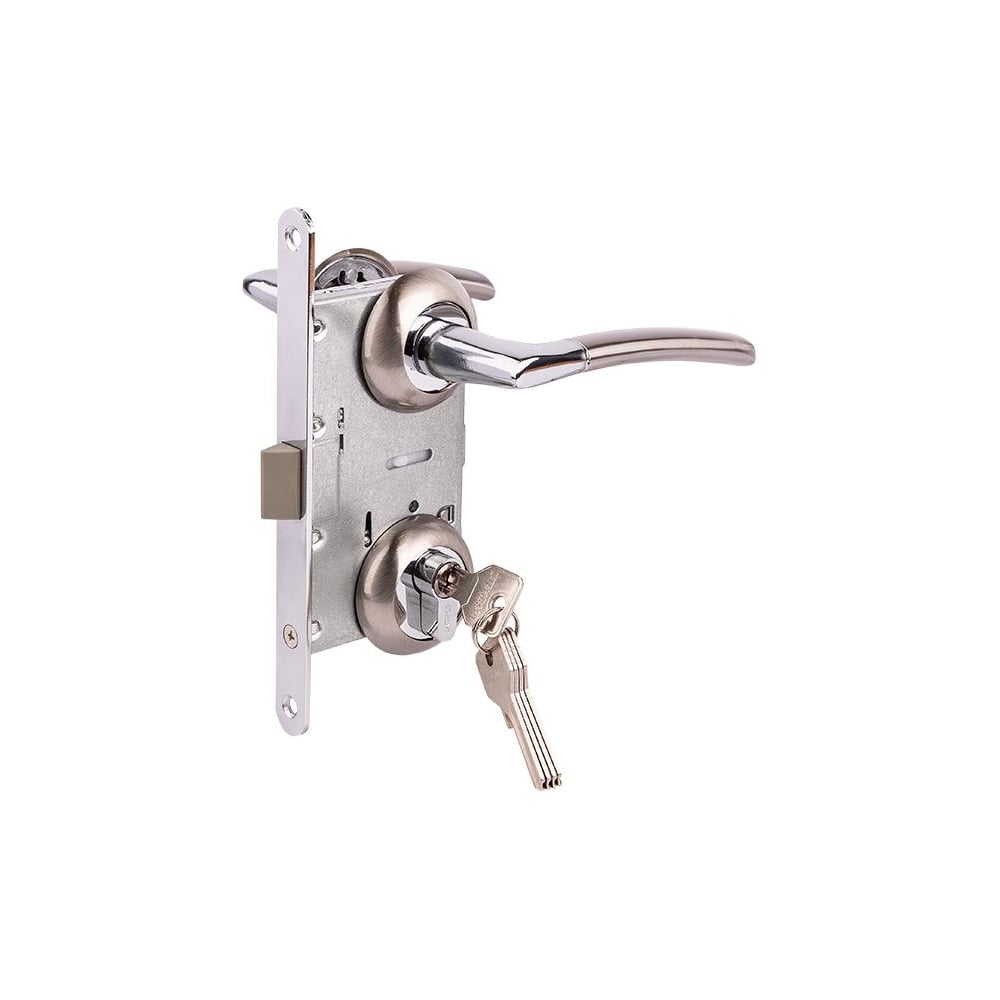 Изображение товара Врезной замок MARLOK 85/5406-ЦМ60 никель для металлических дверей