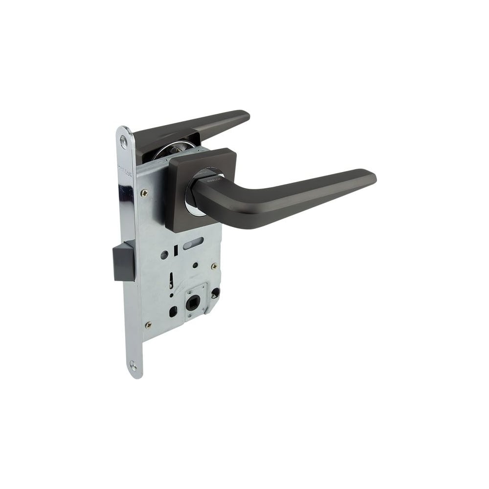 Изображение товара Защелка межкомнатная MARLOK 96/5297 в графите с ручками и защитой