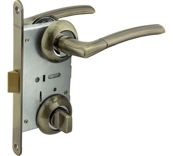 Изображение товара Защелка с ручками MARLOK 96/5406 WC межосевое 96 мм (Тип 6) АВ (бронза) 013240