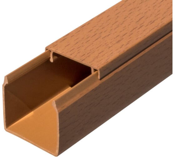 Изображение товара Кабель-канал Промрукав бук 2-й замок в п/э 60х60 2м PR03.0203