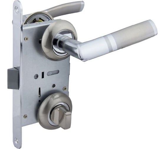 Изображение товара Защелка с ручками MARLOK 96/5409 WC межосевое 96 мм (Тип 6) SN (никель) 004913