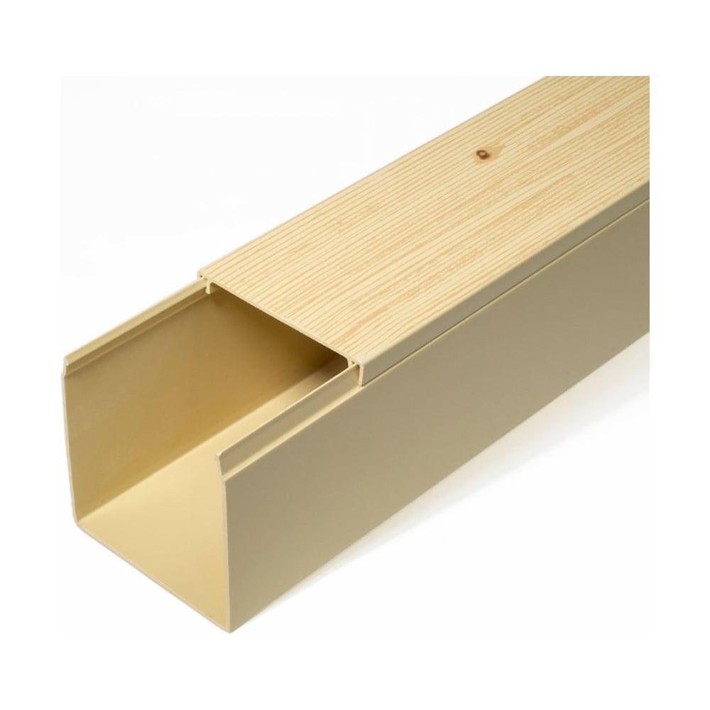 Изображение товара Кабель-канал Промрукав сосна 2-й замок в п/э 60х60 2м PR03.0188