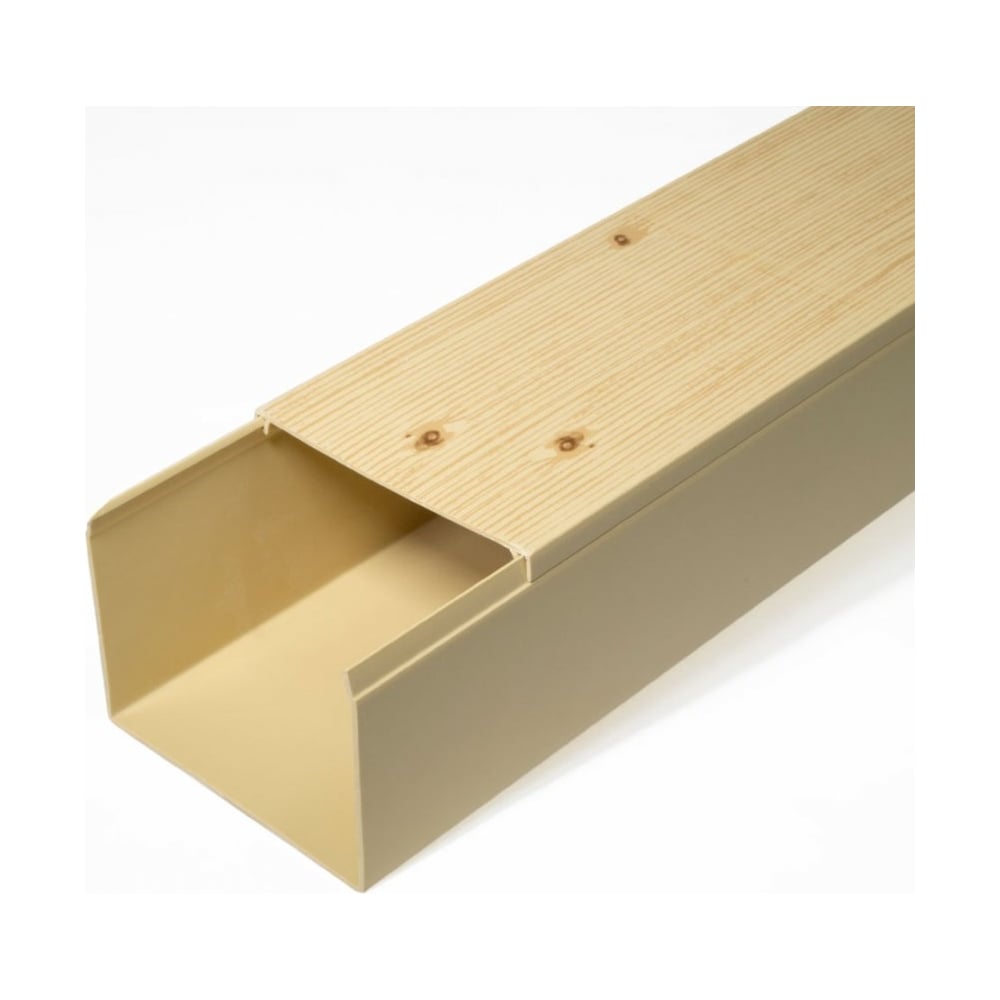 Изображение товара Кабель-канал Промрукав сосна 2-й замок 80х60 2м ПВХ IP40