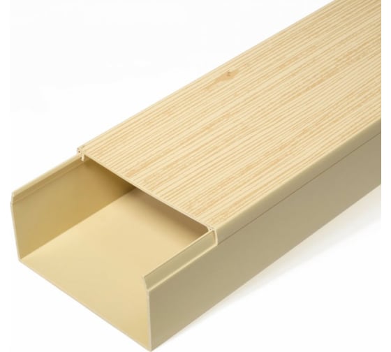 Изображение товара Кабель-канал Промрукав сосна 2-й замок в п/э 80х40 2м PR03.0189