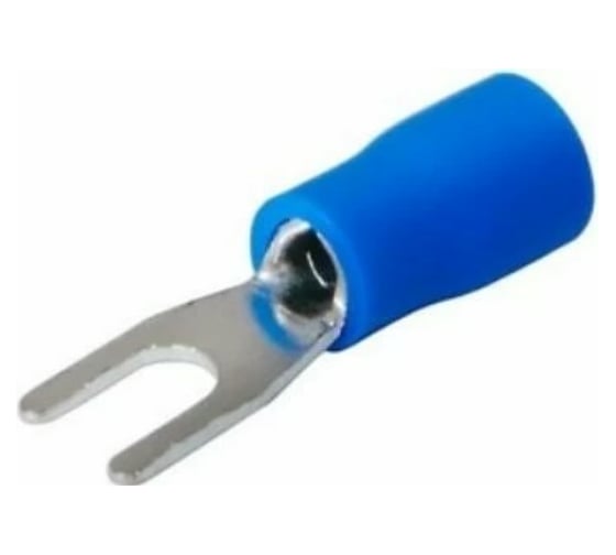 Изображение товара Вилочный изолированный наконечник REXANT 3.2 мм 1.5-2.5 мм2 синий 100 шт 08-0131