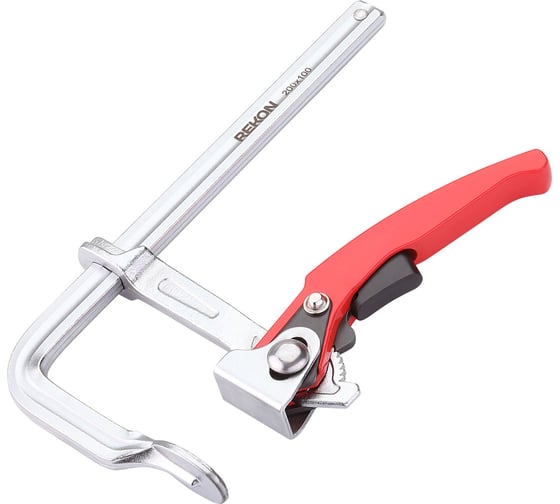 Изображение товара Цельнометаллическая струбцина REKON RF03-200-100 058109