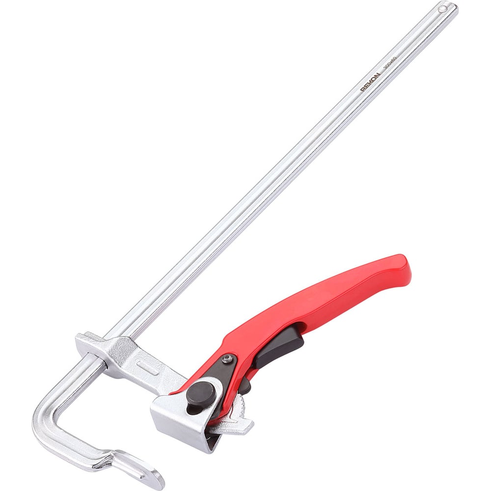 Изображение товара Цельнометаллическая струбцина REKON RF03-300-60 с храповиком