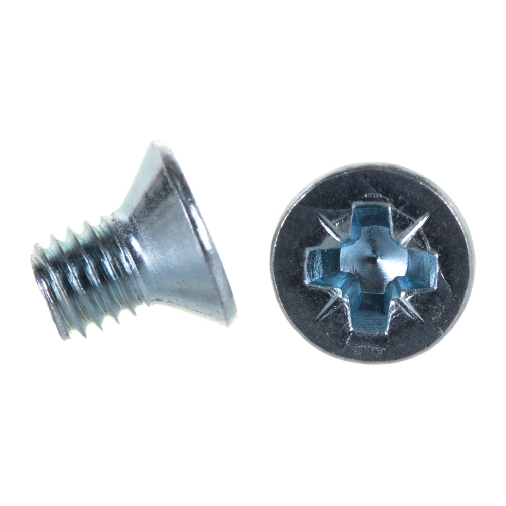 Изображение товара Потайной винт Стройбат DIN 965 М8x12 белый цинк 12 шт 306840