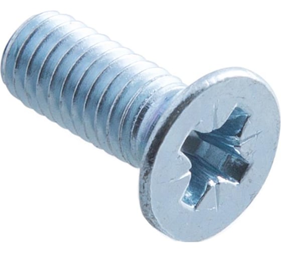 Изображение товара Потайной винт Стройбат DIN 965 М8x25 белый цинк 7 шт 306870