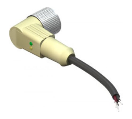 Изображение товара Соединитель кабельный ТЕКО CS S20-6-2 Розетка, Угловой с кабелем, Пластик 3-PINIP67, кабель 2 м, 10-30 DC NO, 00-00023079