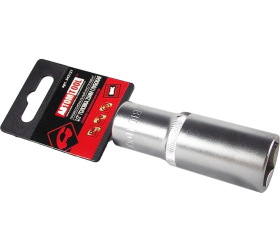 Изображение товара Головка 6-гранная глубокая РROFFI (21 мм; 1/2"; DIN3124; CrV) ABTOMTOOL 542121