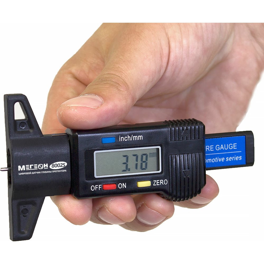 Изображение товара Глубиномер протектора шин МЕГЕОН 80025 - точное измерение износа шин