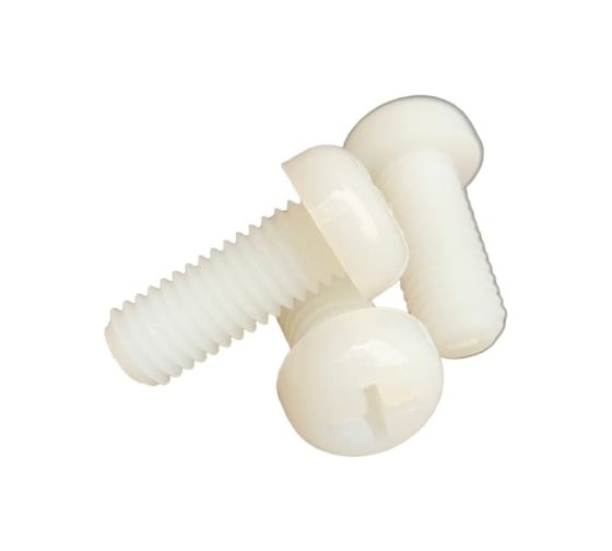 Изображение товара Винт DINFIX DIN 7985 с полукруглой головкой и крестообразный шлиц, полиамид (Пластик) M 8x20 (100 шт) 00-0004700