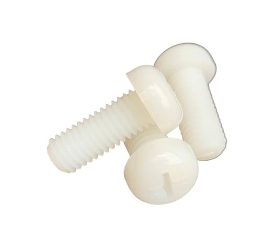 Изображение товара Винт DINFIX DIN 7985 с полукруглой головкой и крестообразный шлиц, полиамид (Пластик) M 8x40 (100 шт) 00-0004710