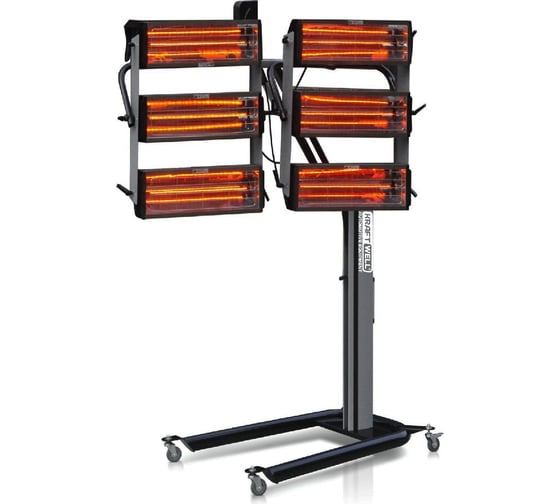 Изображение товара Инфракрасная сушка на стойке KraftWell 6 софитов KRW-IR6A