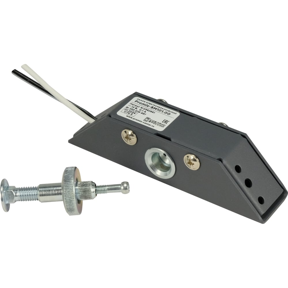 Изображение товара PROMIX SM101. 00 graphite - электромеханический накладной замок 12В