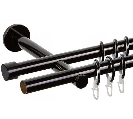 Изображение товара Карниз металлический ООО АС Март Dance D19Г/19Г Черный 1,6 м 4812634009009