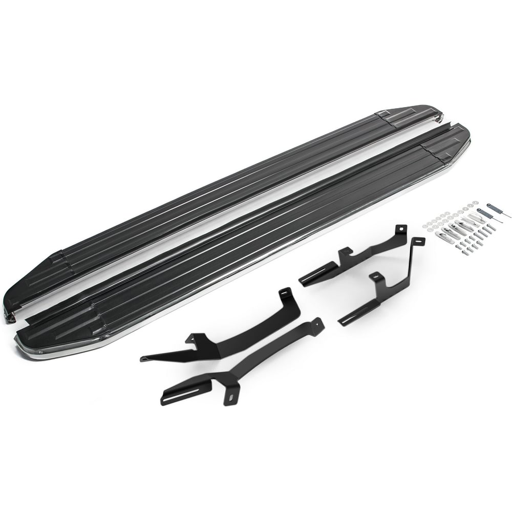 Изображение товара Пороги на автомобиль Rival Premium для Kia Sonet 2024 алюминий 2 шт.