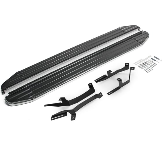 Изображение товара Пороги на автомобиль Rival "Premium" Kia Sonet 2024-н.в., 173 см, 2 шт., алюминий, A173ALP.2807.1