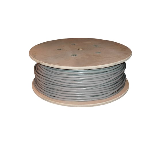 Изображение товара Кабель витая пара REXANT F/UTP CAT5е PVC 10PR 24AWG IN SOLID серый 305м 01-1202-R