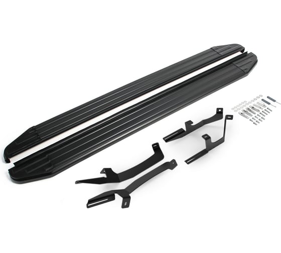 Изображение товара Пороги на автомобиль Rival "Premium-Black" Kia Sonet 2024-н.в., 173 см, 2 шт., алюминий, A173ALB.2807.1