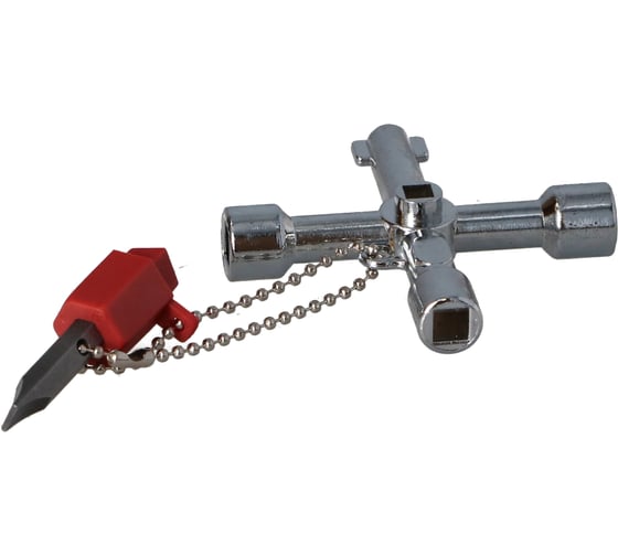 Изображение товара Ключ для электрошкафов FASTER TOOLS КЭШ-5 с битой PH2/SL6 6499