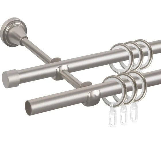 Изображение товара Карниз металлический ООО АС Март Grace D16Г/16Г Сатин 3,0 м 4812634009276