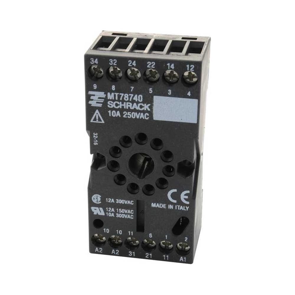 Изображение товара Гнездо с винтовыми клеммами Schrack Technik MT78740 для реле
