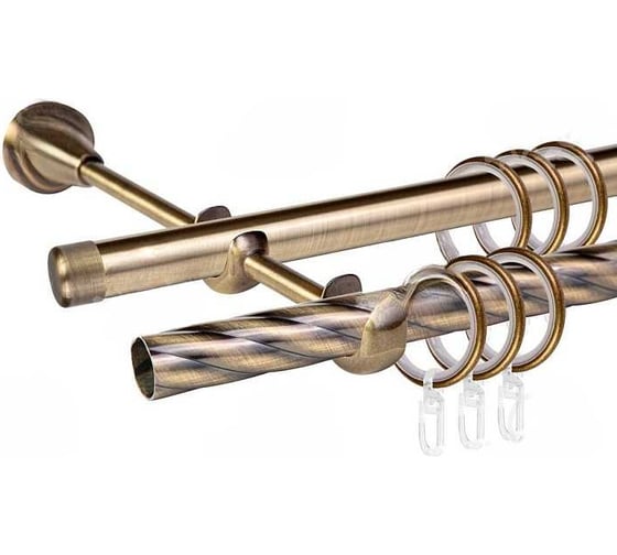 Изображение товара Карниз металлический ООО АС Март Grace D19К/19Г Антик 2,4 м 4812634118367