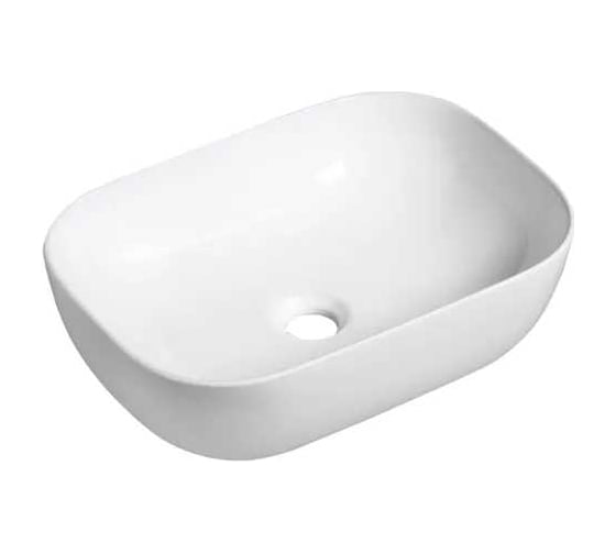 Изображение товара Раковина накладная CULTO BRUTTO 460 прямоугольная, белая 0078B