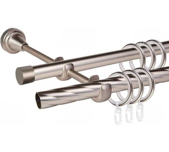 Изображение товара Карниз металлический ООО АС Март Grace D19К/19Г Сатин 3,0 м 4812634118411