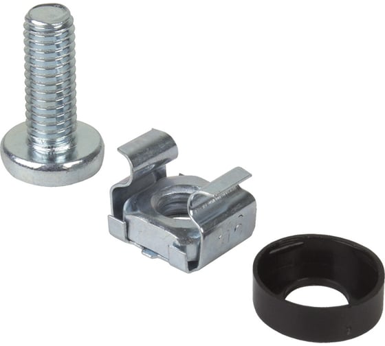 Изображение товара Комплект крепежа винт+шайба+гайка REXANT M6x16 (100 комплектов в уп) 04-2686