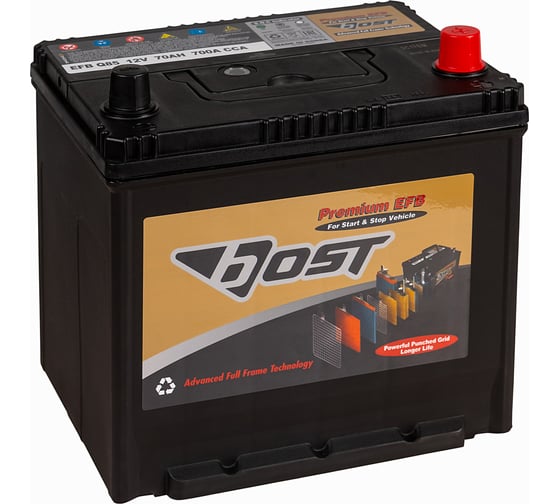 Изображение товара Аккумулятор BOST PREMIUM EFB Q85 (70R 700A 230x172x220) 451375