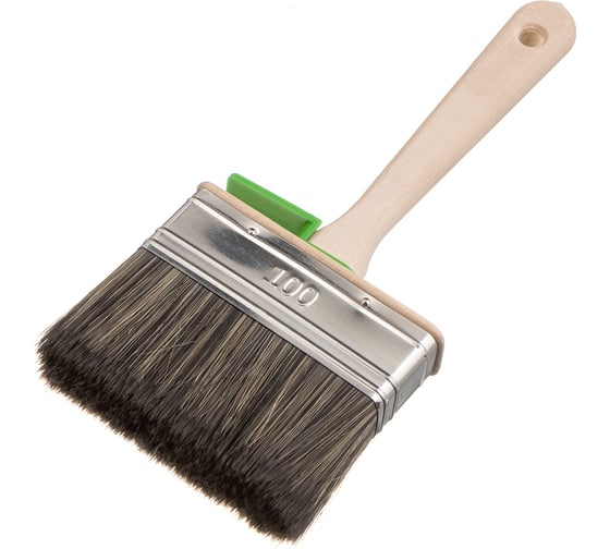 Изображение товара Флейцевая кисть для работ по дереву Лазурный берег смешанная щетина КП-100х25 С7 (227100)